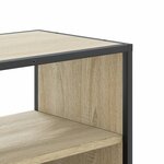 vidaXL Meuble TV chêne sonoma 100x31x39 5cm bois d'ingénierie et métal