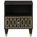 vidaXL Tables de chevet 2 Pièces 40x33x46 cm Bois de manguier solide