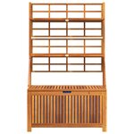 vidaXL Boîte de rangement avec treillis 99x50x160 cm Acacia massif