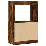 vidaXL Buffet haut chêne fumé 63x33x100 cm bois d'ingénierie