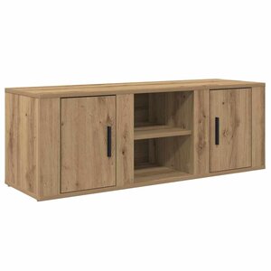 vidaXL Meuble TV Chêne artisanal 100 x 31 5 x 35 cm Bois d'ingénierie