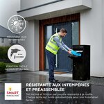 Boîte à colis Large Noir 2 portes Acier galvanisé SMART PARCEL BOX™