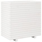vidaXL Jardinière blanc 70x40x72 5 cm bois de pin massif