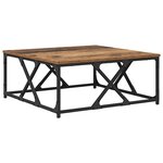vidaXL Table basse Bois Ancien 70 x 70 x 30 cm Bois d'ingénierie
