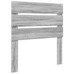 vidaXL Tête de lit Gris Sonoma 80 cm Bois d'ingénierie