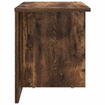 vidaXL Table d'appoint Chêne fumé 37 x 32 x 40 cm Bois d'ingénierie