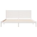 vidaXL Cadre de lit extra long sans matelas 200x220 cm bois massif