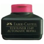 Recharge TEXTLINER REFILL 1549  pour surligneur 1546 et 1543  coloris rose FABER-CASTELL