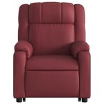 vidaXL Fauteuil inclinable de massage Rouge bordeaux Similicuir