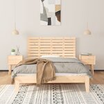 vidaXL Tête de lit murale 156x3x63 cm Bois massif de pin