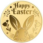 Pièce de monnaie en Or 1000 Francs g 0.031 (1/1000 oz) Millésime  EASTER BUNNIES 1/1000
