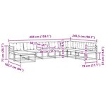 vidaXL Ensemble de canapés d'extérieur 8 pc Blanc et gris clair