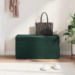 vidaXL Tabouret Vert foncé 81 x 41 x 40 cm Velours et Bois Composite