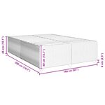 vidaXL Cadre de lit Gris foncé 160 x 200 cm Velours