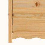 vidaXL Commode Drammen Marron 76 5 x 40 x 91 cm Bois de pin massif