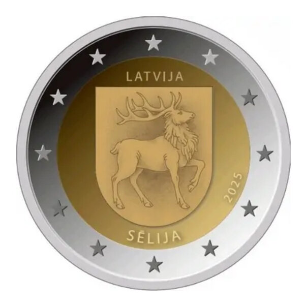 2 euros commémorative Lettonie 2025 - Selija.