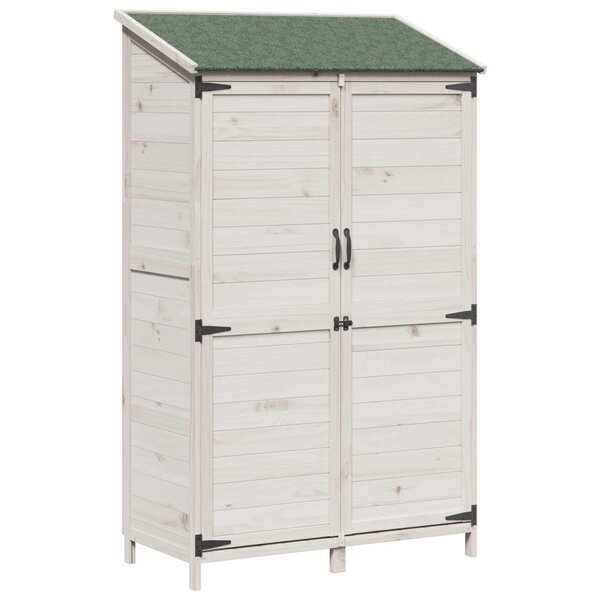 vidaXL Abri de jardin Blanc 106 5 x 56 x 176 cm Bois d'ingénierie