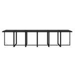 vidaXL Ensemble à manger de jardin coussins 13 Pièces Résine tressée Noir