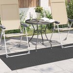 vidaXL Tapis de surface HUARTE Anthracite 200 x 80 cm Polyester