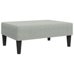 vidaXL Ensemble de canapés 2 Pièces avec coussins gris clair velours