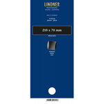 Bandes double soudure 210 x 70 mm pour timbres-poste. Fond - Noir