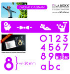 Numéro 7-Numéro adhésif pour boîtes aux lettres - Vinyle épais texturé, hauteur 50 mm - Carbone