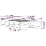 vidaXL Cadre de lit sans matelas 90x200 cm bois massif