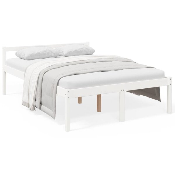 vidaXL Lit pour personne âgée sans matelas 140x190 cm bois pin massif