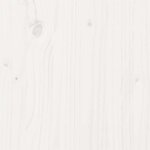 vidaXL Cadre de lit sans matelas blanc bois massif 75x190 cm