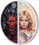 Monnaie ANGEL AND DEVIL Infinite Duality Paradox 1 Oz Argent 10$ Liberia 2026 (PRÉCOMMANDE)