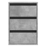 vidaXL Commode d'angle gris béton 40x41x58 cm bois d'ingénierie