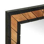 vidaXL Table de maquillage avec miroir 100x40x120 cm Bois massif d'acacia
