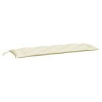 vidaXL Coussin de banc de jardin crème 150x50x7 cm tissu oxford