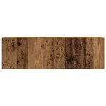 vidaXL Ensemble de meuble TV mural 3 Pièces vieux bois bois d'ingénierie