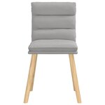vidaXL Chaises à manger lot de 6 gris nuage tissu