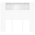 vidaXL Armoire à tête de lit Blanc 120x18 5x102 5 cm