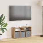 vidaXL Basboard avec tiroir Chêne artisanal 72 x 22 5 x 38 cm