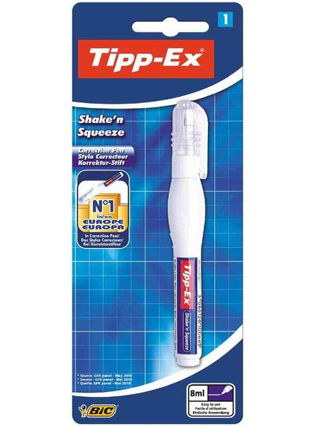 Stylo correcteur 'Shake'n Squeeze', Blanc TIPP-EX