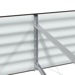 Jardinière en acier galvanisé marron vidaXL 240x80x44 cm