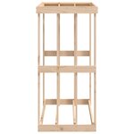 vidaXL Porte-bûches d’extérieur 108x52x106 cm Bois massif de pin