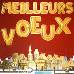 Carte Meilleurs Vœux avec Enveloppe Blanche 15x15cm