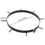 vidaXL Pince d'aérateur de gazon avec pointes 5 pc Ø 30 cm Acier