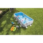 Intex kit piscine prism frame rectangulaire tubulaire (l)4,88 x (l)2,44 x (h)1,07m