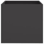 vidaXL Jardinières 2 Pièces noir 42x40x39 cm acier