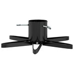 vidaXL Pied de Sapin de Noël 1.73 Noir 50 x 50 x 15 5 cm Acier