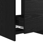 vidaXL Meuble de salle de bain avec évier Chêne noir 42 x 40 x 84 5 cm