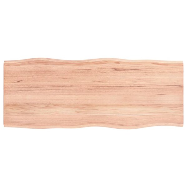 vidaXL Dessus de table bois chêne massif traité bordure assortie