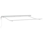 vidaXL Cadre de auvent Blanc 3.5 x 2 m Métal