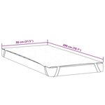 vidaXL Protège-matelas blanc 80x200 cm imperméable