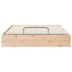 vidaXL Cadre de lit ottoman avec rangement Naturel 160 x 200 cm